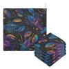 CUPADA 5 Pack Baby Washcloths Muslin Face Towels Colorful Lobsters on Dark Absorbent Burp Wash Wipes Soft Towel for Newborn Infant view 1