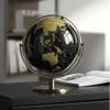Black Oceans Educational World Globe, 27cm/10.6in with Metal Stand for Home & Office Decor(24cm/9.4 in) view 4