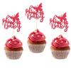 12 PCS Rose Red Butterfly Oh Baby Cupcake Toppers Butterfly Themed Birthday Party Cupcake Decoration for Baby Shower Kids Birthday Parties Cupcake Decorations Supplies view 1