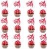 12 PCS Rose Red Butterfly Oh Baby Cupcake Toppers Butterfly Themed Birthday Party Cupcake Decoration for Baby Shower Kids Birthday Parties Cupcake Decorations Supplies view 2