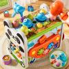XINNOVEL 6-in-1 Montessori Toys for 3 Year Old, Hammering Pounding Toy with Xylophone, Number Maze, Spinning Gear, Shape Sorting, Spinning Fun, Birthday Gifts for Boys Girls 2+ Year Old view 4