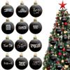 12PACK Funny Offensive Bauble Bundle - Sweary Bauble Prank Christmas Ball Ornaments,Hilarious Christmas Ball Ornaments Xmas Tree Decoration,Novelty Prank Gag Gift for Indoor Holiday Party Tree Decor view 2