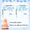 12 PCS Blue One Cupcake Toppers with Glitter Love Heart Cupcake Decoration for First Valentine's Day Baby Baptism Children 1st Birthday Party Cake Decorating Supplies view 4