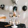 10Pcs Black Glitter Cow Cake Cupcake Decorations - Glitter Cow Moo Cupcake Toppers, Gender Reveal Theme Baby Shower Kids Boys Girls Birthday Party Cake Decorations Supplies view 2
