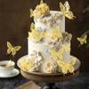 12 Pcs Butterfly Cake Topper Set Gold 3D Butterfly Cake Decor Elegant Hollow Cake Decorations for Wedding Birthday Party Supplies view 3