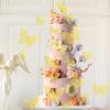 12 Pcs Butterfly Cake Toppers 3D Butterfly Wall Stickers Gold Butterfly Decorations for Birthday Party Baby Shower Wedding Cake Decor Wall Art Interior Decoration Kids Bedroom Party Supplies view 2