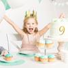 10 Pcs Gold Sparkle Acrylic Number Cake Toppers - 0-9 Artistic Font Digital Decor, Glitter Gold Number Picks for Birthday Party Wedding Anniversary view 3