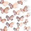 12 Pcs Butterfly Cake Topper Set Elegant Hollow 3D Butterfly Cake Decor Rose Gold Cake Decorations for Baby Shower Wedding Birthday Party Supplies view 1
