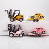 FunXylophy 1/64 Mini RC Forklift, 2.4G 10KM/h Full-Proportional Remote Control Forklift with Trailer, Cargo Hook, Forks and Pallet, Christmas & Birthday Gifts (Pink) view 3