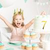 10 PCS Acrylic Side Insert Cake Topper Gold 0 to 9 Numbers Cake Decor for Weddings Birthday Parties Decoration Supplies view 2
