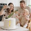 10 PCS Acrylic Side Insert Cake Topper Gold 0 to 9 Numbers Cake Decor for Weddings Birthday Parties Decoration Supplies view 3