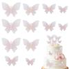 10 Pcs Butterfly Cake Toppers Orange Gradient Cake Decorations for Butterfly Theme Baby Shower Wedding Ladies Birthday Party Supplies view 1