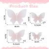 10 Pcs Butterfly Cake Toppers Orange Gradient Cake Decorations for Butterfly Theme Baby Shower Wedding Ladies Birthday Party Supplies view 4