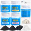 Rock Tumbler Grit Kit, 4LBS Polish Refill with Ceramic Tumbling Media - Polish up to 25 lbs of Rocks, Professional 4-Steps Polishing Grit Set for All Rock Tumblers view 1