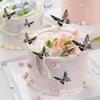 12 Pcs Butterfly Cake Toppers Black White 3D Butterfly Cake Decorations for Baby Shower Wedding Bridal Shower Anniversary Birthday Party Cake Decor Supplies view 4