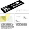 Acrylic 3 X 10 Inch Do Not Flush Hygiene Products Baby Wipes Down Toilet Suitable for Doors Or Walls, Easy Installation, Premium Acrylic Design, view 3