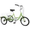 MOPHOTO Small Tricycle 16 Inch  Low Step-Through 3 Wheel Bike, Single Speed Trike for Beginner Riders with Rear Basket view 1