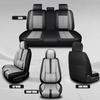 for Jeep Wrangler 4xe(2023-2024) Car Seat Covers,Waterproof Leather Seat Covers,Anti-Slip Car Seat Protectors,Airbag Compatible,Full Set Cover Seats(5 Seats/Black+Grey) view 2