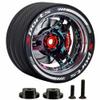 Aluminum Alloy RC Transmitter Hand Wheel Handwheel for SANWA MT4 MT5 M12 M17, FUTABA 4PX 7PX 10PX, FLYSKY NB4 NB4Pro NB4Lite, WFLY X9 Transmitter Remote Control (Style C-Blue-Pink) view 1