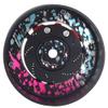 Aluminum Alloy RC Transmitter Hand Wheel Handwheel for SANWA MT4 MT5 M12 M17, FUTABA 4PX 7PX 10PX, FLYSKY NB4 NB4Pro NB4Lite, WFLY X9 Transmitter Remote Control (Style C-Blue-Pink) view 2