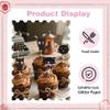 12-Piece Cute Black Cat Cupcake Toppers Set - Glitter Cat Cake Decorations for Cat Lover Birthday Parties, Baby Showers & Party Decor view 4