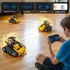 5in1 STEM Robot Building Kits for Kids 6-14, Remote & APP Controlled STEM Excavator/Bulldozer/Crane/Robot Building Toys, 736 Pcs Educational Building Sets for Kids, Erector Sets Gifts for Boys Girls view 4