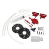 Ecoyin Rc Car Metal Front Wheel Hydraulic Brake System Kit for 1/5 Hpi Rofun Rovan Km Baja 5B 5T 5SC Buggy Truck Parts (Red) view 2