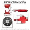 Ecoyin Rc Car Metal Front Wheel Hydraulic Brake System Kit for 1/5 Hpi Rofun Rovan Km Baja 5B 5T 5SC Buggy Truck Parts (Red) view 3