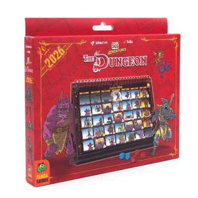 365 Adventures: The Dungeon (2026) Calendar - Year-Long Solo Quest Board Game, Strategic Dice Rolling & Exploration for Kids & Adults, Ages 14+, 1+ Players, 15 Minute Playtime