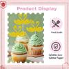 12Pcs Gold Swan Cupcake Topper with Crown - Hollow Design Swan Cupcake Decoration, Elegant Swan Cake Toppers for Baby Shower Kids Birthday Party Supplies Cake Decoration view 4
