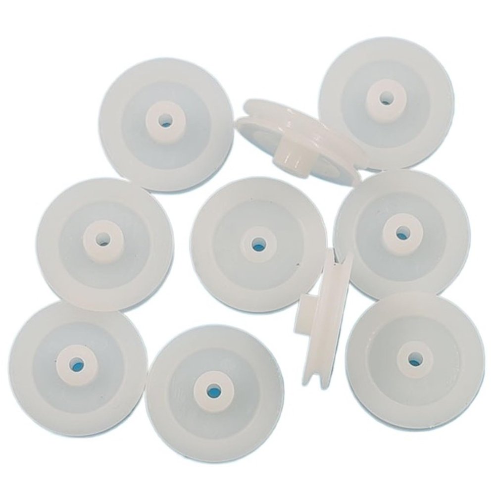 10PCS 182A Pulley Diameter 18mm 2mm Tight Hole 18-2A Belt Wheel Plastic Pulleys Toy DIY Model Accessories