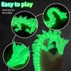 Flavery 3D Printed Dragon - 12 inch Dragon Fidget Toy,3D Printed Gift for Birthday, Figurine Decor(Glow Green) view 4