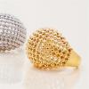 IREAKZGN Fashion Women Ball Beads Hollow Stackable Rings Stainless Steel Jewelry Party Jewelry Women 1Pcs(JDR0305021-S-7) view 3