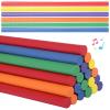 yeeplant 48-Count Wooden Rhythm Sticks for Young Kids, 12 Percussion Sticks, Colorful Music Instruments for Classroom & Activities, 6 Bright Colors view 1