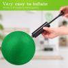 Yunsailing 12 Pack Dodgeballs Bulk Operation Christmas 6 Inch Playground Balls, Rubber Bouncy Inflatable Kickball with Pump for Sports Outdoor Handball Games Christian Donation Gifts(Dark Green) view 4