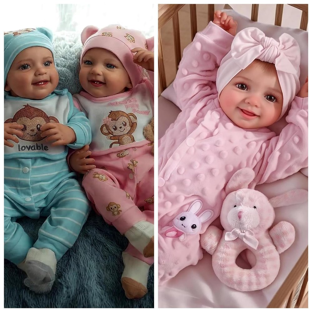 2pcs Reborn Baby Doll