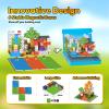 150PCS Magnetic Building Blocks - 6 Big Magnetic Base Building STEM Toys, Magnet Cube Game for Kids, Build Mine Castle Volcano World for Boys Girls Age 3-5 4-8 8-12, Sensory Outdoor Travel Toys Gifts view 2