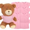 AugFrog 8-Pack Pink Blank T-Shirts for 17-18 Inch Bears | Thick DIY Stuffed Animal Canvas Clothes (Pink) view 1