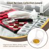 600 Piece Coin Holder Set, 12 Sizes with Clear Plastic Window, Paper Clips for Display and Storage of Various Coins view 2