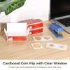 600 Piece Coin Holder Set, 12 Sizes with Clear Plastic Window, Paper Clips for Display and Storage of Various Coins view 3