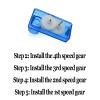 2PCS Mini Hand-Crank Generator DIY Science Experiment Kit  ABS Material, 65cm, Manual Power Generation Model For Creative Projects, Physics Demonstrations, And STEM Learning(2pcs) view 3