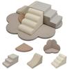 6-Piece Toddler Climbing Toys Indoor  Foam Climbing Blocks with Steps, Slide & Play Mats  Soft Play Equipment for Kids  EPE Foam, Non-Slip Velcro, Easy-to-Clean PU Cover  Motor Skill Development view 1
