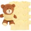 AugFrog 8-Pack Yellow Blank T-Shirts for 17-18 Inch Bears | Thick DIY Stuffed Animal Canvas Clothes (Yellow) view 1