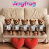 AugFrog 8 - Pack Gray Blank T - Shirts for 17 - 18 Inch Bears | Thick DIY Stuffed Animal Canvas Clothes (Gray) view 4