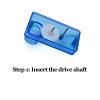 2PCS Mini Hand-Crank Generator DIY Science Experiment Kit  ABS Material, 65cm, Manual Power Generation Model For Creative Projects, Physics Demonstrations, And STEM Learning(1pc) view 2