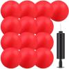 Yunsailing 12 Pack Dodgeballs Bulk Operation Christmas 6 Inch Playground Balls, Rubber Bouncy Inflatable Kickball with Pump for Sports Outdoor Handball Games Christian Donation Gifts(Red) view 1