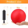 Yunsailing 12 Pack Dodgeballs Bulk Operation Christmas 6 Inch Playground Balls, Rubber Bouncy Inflatable Kickball with Pump for Sports Outdoor Handball Games Christian Donation Gifts(Red) view 2