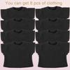 AugFrog 8 - Pack Black Blank T - Shirts for 17 - 18 Inch Bears | Thick DIY Stuffed Animal Canvas Clothes (Black) view 2