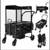 Touheart Wagon Stroller for 2 Kids (Black) view 1