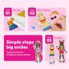 Klever Kits Foil Magnet Dress-Up Kit, 2-in-1 Fashion DIY Craft for Kids Paper Dolls for Girls Ages 4 5 6 7 8 9 Travel Activity Birthday Gifts with Display Box by Jova view 4